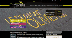 Desktop Screenshot of domainedesoliviers.fr